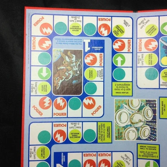 The Six Million Dollar Man Game REPLACEMENT Board Man Cave Decor Scuba Astronaut - Picture 3 of 12